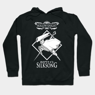 Hollow knight - Silksong black and white Hoodie